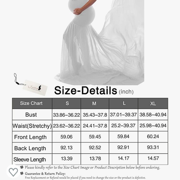 Maternity photo shoot dress in baby blue - Picture 3 of 4